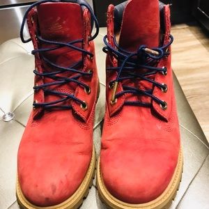 Red Timberland Boots